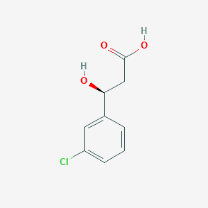 (s)-3-(3-Chlorophenyl)-3-hydroxypropanoic acid - 625095-56-9