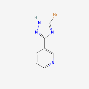 3-(3-bromo-1H-1,2,4-triazol-5-yl)pyridine - 1219571-83-1