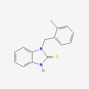 1-[(2-methylphenyl)methyl]-1H-1,3-benzodiazole-2-thiol - 537702-07-1