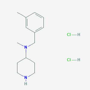 N-Methyl-N-[(3-methylphenyl)methyl]piperidin-4-amine;dihydrochloride - 2460750-85-8