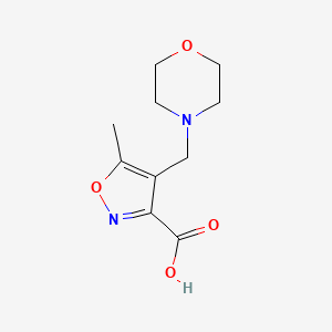 5-Methyl-4-(morpholin-4-ylmethyl)isoxazole-3-carboxylic acid - 893750-08-8