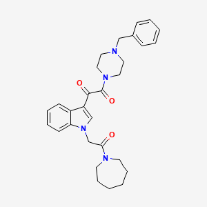 1-(1-(2-(azepan-1-yl)-2-oxoethyl)-1H-indol-3-yl)-2-(4-benzylpiperazin-1-yl)ethane-1,2-dione - 887211-29-2