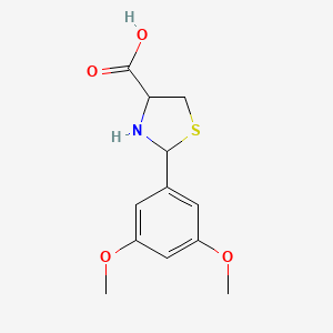 2-(3,5-Dimethoxyphenyl)-1,3-thiazolidine-4-carboxylic acid - 1132664-87-9