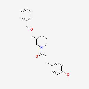 1-(3-((Benzyloxy)methyl)piperidin-1-yl)-3-(4-methoxyphenyl)propan-1-one - 1251562-55-6