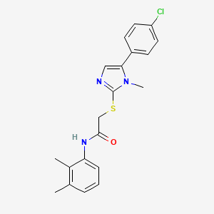 2-{[5-(4-chlorophenyl)-1-methyl-1H-imidazol-2-yl]sulfanyl}-N-(2,3-dimethylphenyl)acetamide - 932352-65-3