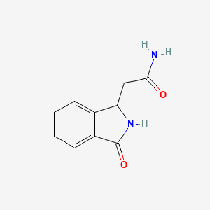 2-(3-Oxo-1,2-dihydroisoindol-1-yl)acetamide - 94512-07-9