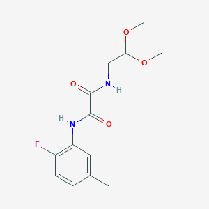 N-(2,2-dimethoxyethyl)-N'-(2-fluoro-5-methylphenyl)ethanediamide - 2415468-58-3