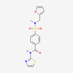 4-(N-(furan-2-ylmethyl)-N-methylsulfamoyl)-N-(thiazol-2-yl)benzamide - 899963-95-2