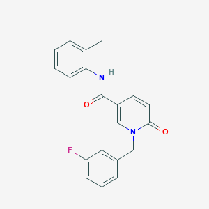 N-(2-ethylphenyl)-1-[(3-fluorophenyl)methyl]-6-oxo-1,6-dihydropyridine-3-carboxamide - 941904-68-3