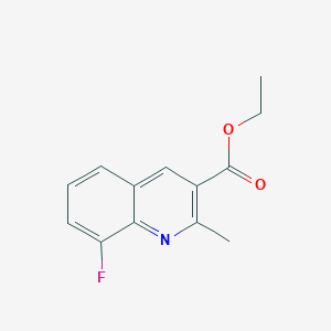 8-Fluoro-2-methylquinoline-3-carboxylic acid ethyl ester - 1333253-62-5