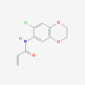 N-(6-chloro-2,3-dihydro-1,4-benzodioxin-7-yl)prop-2-enamide - 1156202-10-6