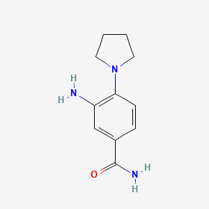 3-Amino-4-(pyrrolidin-1-yl)benzamide - 797814-02-9