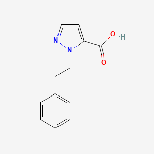 1-(2-phenylethyl)-1H-pyrazole-5-carboxylic acid - 1342842-63-0