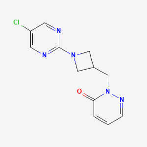 2-{[1-(5-Chloropyrimidin-2-yl)azetidin-3-yl]methyl}-2,3-dihydropyridazin-3-one - 2202259-82-1