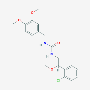 1-(2-(2-Chlorophenyl)-2-methoxyethyl)-3-(3,4-dimethoxybenzyl)urea - 1795300-04-7
