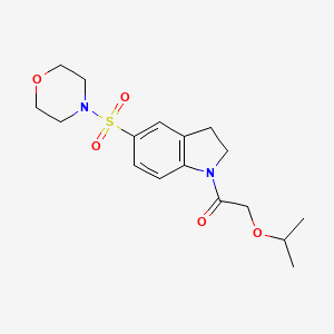 2-Isopropoxy-1-(5-(morpholinosulfonyl)indolin-1-yl)ethanone - 919246-44-9