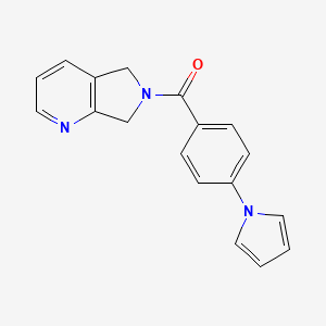 1-(4-{5H,6H,7H-pyrrolo[3,4-b]pyridine-6-carbonyl}phenyl)-1H-pyrrole - 2310126-62-4