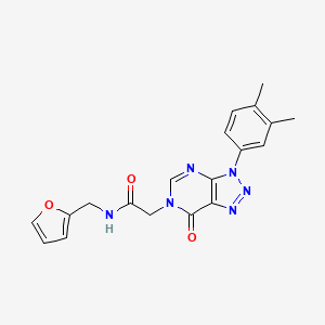 2-[3-(3,4-dimethylphenyl)-7-oxo-3H,6H,7H-[1,2,3]triazolo[4,5-d]pyrimidin-6-yl]-N-[(furan-2-yl)methyl]acetamide - 888421-88-3