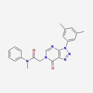 2-[3-(3,5-dimethylphenyl)-7-oxo-3H,6H,7H-[1,2,3]triazolo[4,5-d]pyrimidin-6-yl]-N-methyl-N-phenylacetamide - 872591-22-5