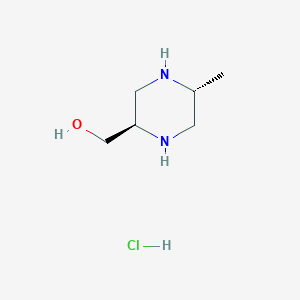 ((2R,5R)-5-Methylpiperazin-2-yl)methanol hydrochloride - 1403898-63-4