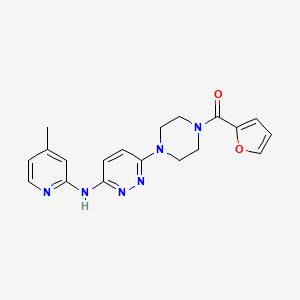 6-[4-(furan-2-carbonyl)piperazin-1-yl]-N-(4-methylpyridin-2-yl)pyridazin-3-amine - 1021072-60-5