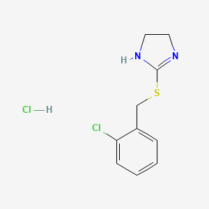 2-[(2-chlorobenzyl)thio]-4,5-dihydro-1H-imidazole hydrochloride - 673434-79-2