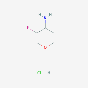 3-Fluorotetrahydro-2H-pyran-4-amine hydrochloride - 2048273-69-2