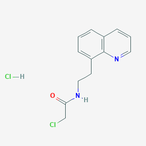 2-chloro-N-[2-(quinolin-8-yl)ethyl]acetamide hydrochloride - 1394042-13-7