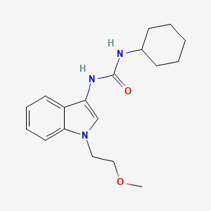 1-cyclohexyl-3-(1-(2-methoxyethyl)-1H-indol-3-yl)urea - 941902-37-0
