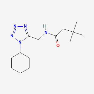 N-((1-cyclohexyl-1H-tetrazol-5-yl)methyl)-3,3-dimethylbutanamide - 921103-68-6