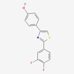 4-(2-(3,4-Difluorophenyl)thiazol-4-yl)phenol - 1421263-04-8