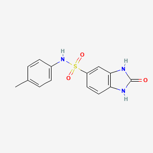 2-oxo-N-(p-tolyl)-2,3-dihydro-1H-benzo[d]imidazole-5-sulfonamide - 865613-84-9