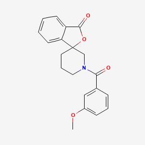 1'-(3-methoxybenzoyl)-3H-spiro[2-benzofuran-1,3'-piperidine]-3-one - 1797858-36-6