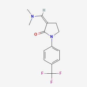 3-[(Dimethylamino)methylene]-1-[4-(trifluoromethyl)phenyl]-2-pyrrolidinone - 343375-73-5
