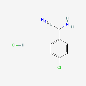 2-Amino-2-(4-chlorophenyl)acetonitrile hydrochloride - 49704-71-4
