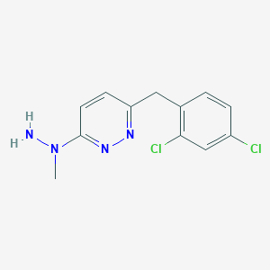 3-(2,4-Dichlorobenzyl)-6-(1-methylhydrazino)pyridazine - 339008-36-5