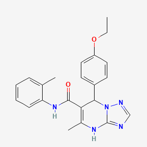 7-(4-ethoxyphenyl)-5-methyl-N-(o-tolyl)-4,7-dihydro-[1,2,4]triazolo[1,5-a]pyrimidine-6-carboxamide - 727391-40-4