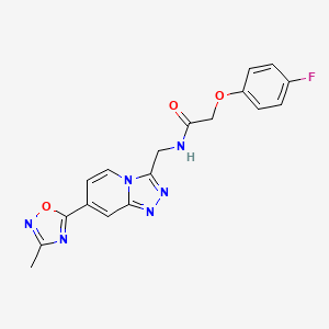 2-(4-FLUOROPHENOXY)-N-{[7-(3-METHYL-1,2,4-OXADIAZOL-5-YL)-[1,2,4]TRIAZOLO[4,3-A]PYRIDIN-3-YL]METHYL}ACETAMIDE - 1775511-93-7