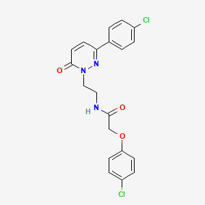 2-(4-chlorophenoxy)-N-(2-(3-(4-chlorophenyl)-6-oxopyridazin-1(6H)-yl)ethyl)acetamide - 921532-16-3