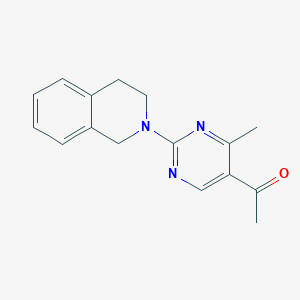 1-[2-(3,4-dihydroisoquinolin-2(1H)-yl)-4-methylpyrimidin-5-yl]ethanone - 903475-61-6