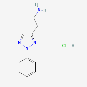 2-(2-phenyl-2H-1,2,3-triazol-4-yl)ethan-1-amine hydrochloride - 1172491-02-9