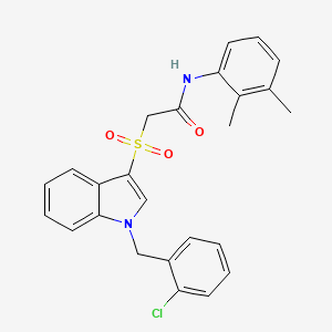 2-({1-[(2-chlorophenyl)methyl]-1H-indol-3-yl}sulfonyl)-N-(2,3-dimethylphenyl)acetamide - 686749-06-4