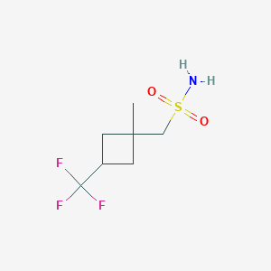 [1-Methyl-3-(trifluoromethyl)cyclobutyl]methanesulfonamide - 2580242-56-2
