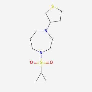 1-(Cyclopropanesulfonyl)-4-(thiolan-3-yl)-1,4-diazepane - 2320179-03-9