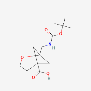 1-({[(tert-butoxy)carbonyl]amino}methyl)-2-oxabicyclo[3.1.1]heptane-5-carboxylic acid - 2377033-01-5