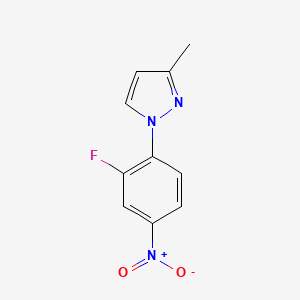 1-(2-fluoro-4-nitrophenyl)-3-methyl-1H-pyrazole - 1378754-34-7