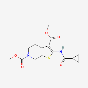 3,6-dimethyl 2-cyclopropaneamido-4H,5H,6H,7H-thieno[2,3-c]pyridine-3,6-dicarboxylate - 886940-43-8