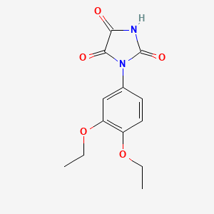 1-(3,4-Diethoxyphenyl)imidazolidine-2,4,5-trione - 775314-84-6