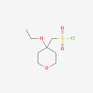 (4-Ethoxyoxan-4-yl)methanesulfonyl chloride - 1784632-68-3