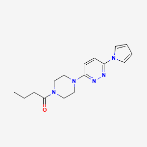 1-(4-(6-(1H-pyrrol-1-yl)pyridazin-3-yl)piperazin-1-yl)butan-1-one - 1421474-50-1